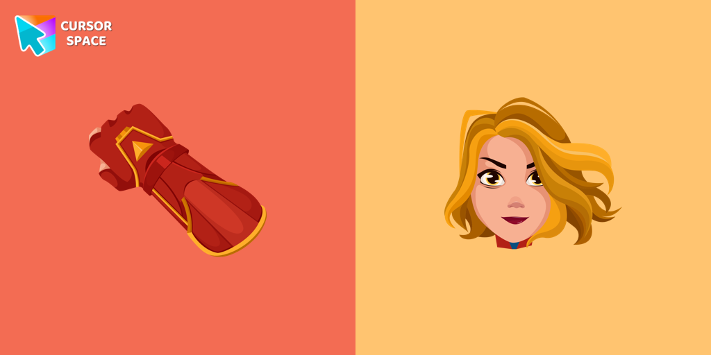 Custom Cursor Captain Marvel Theme